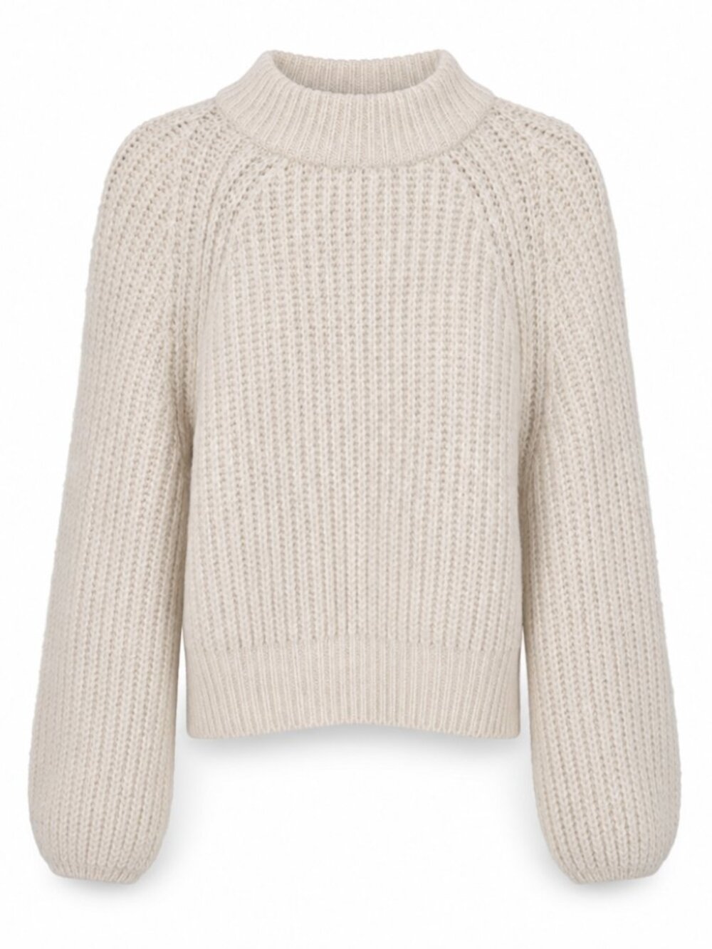 Universal Thread Oversized XS Cream Chunky Knit Mock Neck Neutral Sweater